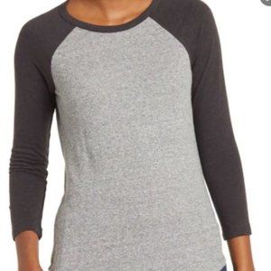 Marine Layer Colorblock Raglan Sleeve Baseball T-Shirt (Women's M)